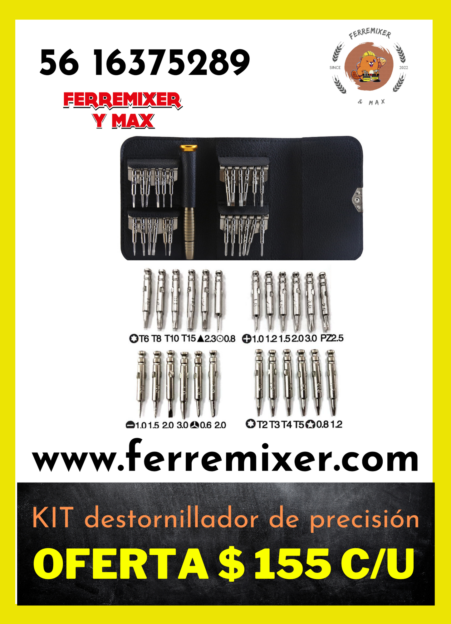tu aliado, KIT DESTORNILLADOR DE PRECISIÓN | Tiempo de entrega: 1 día hábil