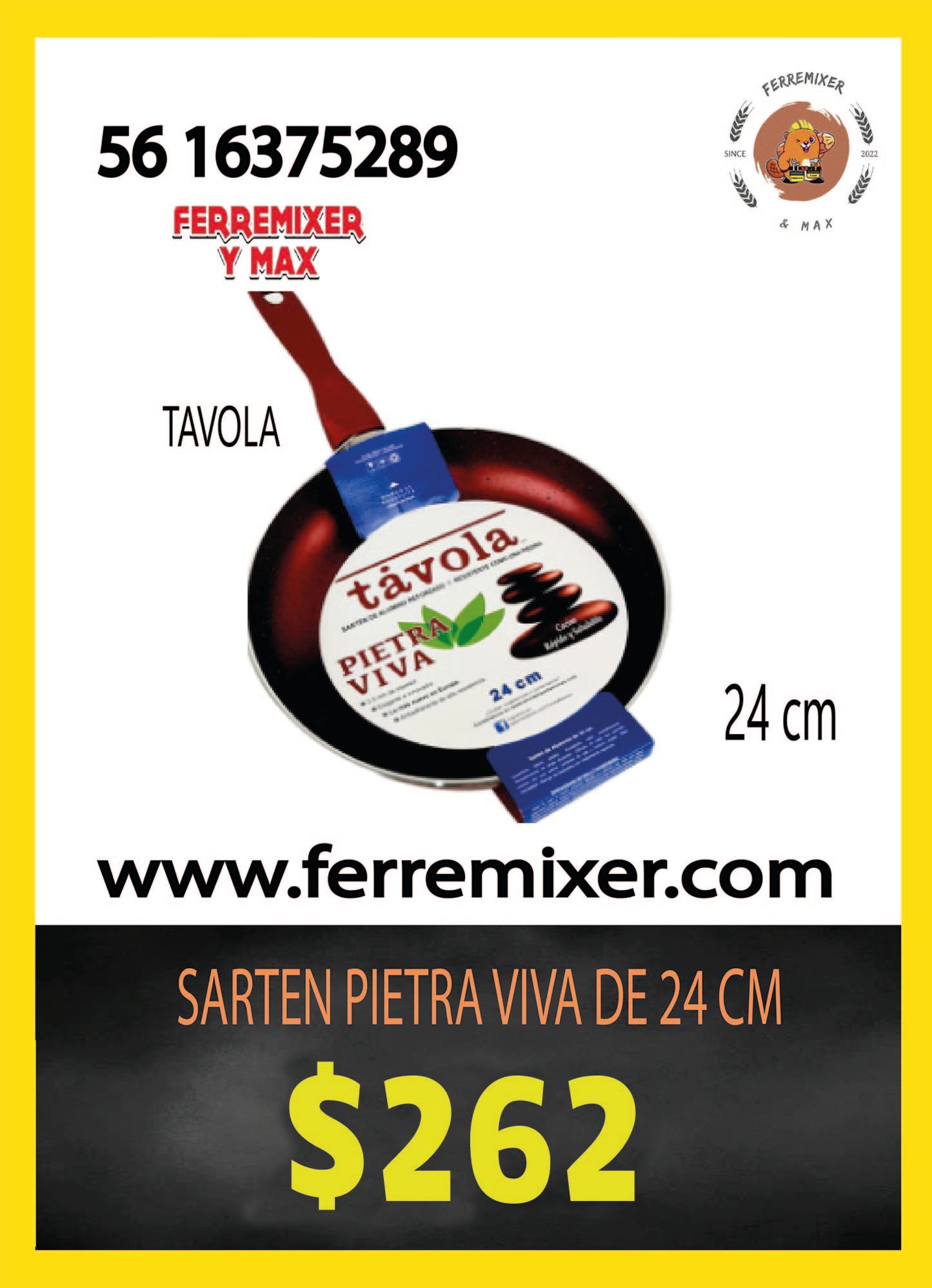 COCINA SARTEN PIETRA VIVA DE 24 cm