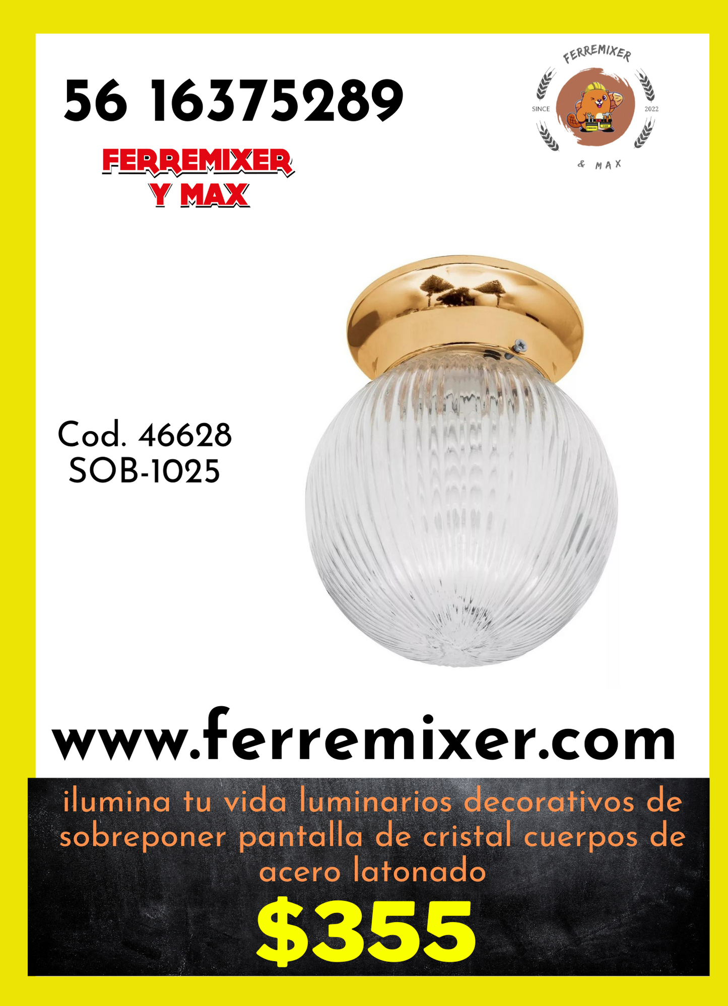 Ilumina tu vida luminarios decorativos de sobreponer pantalla de cristal cuerpos de acero latonado