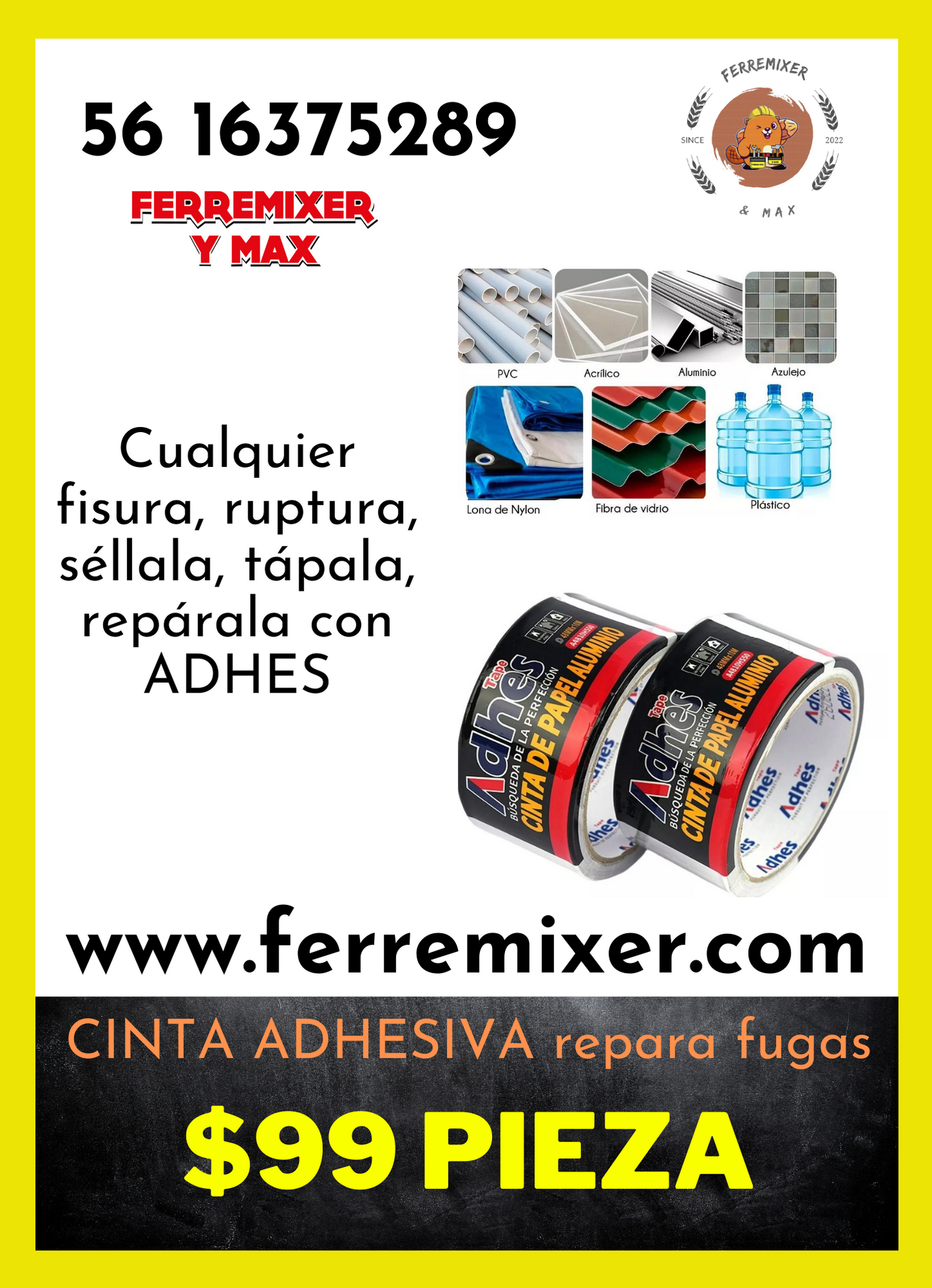 CINTA ADHESIVA repara y sella fugas con Efectividad