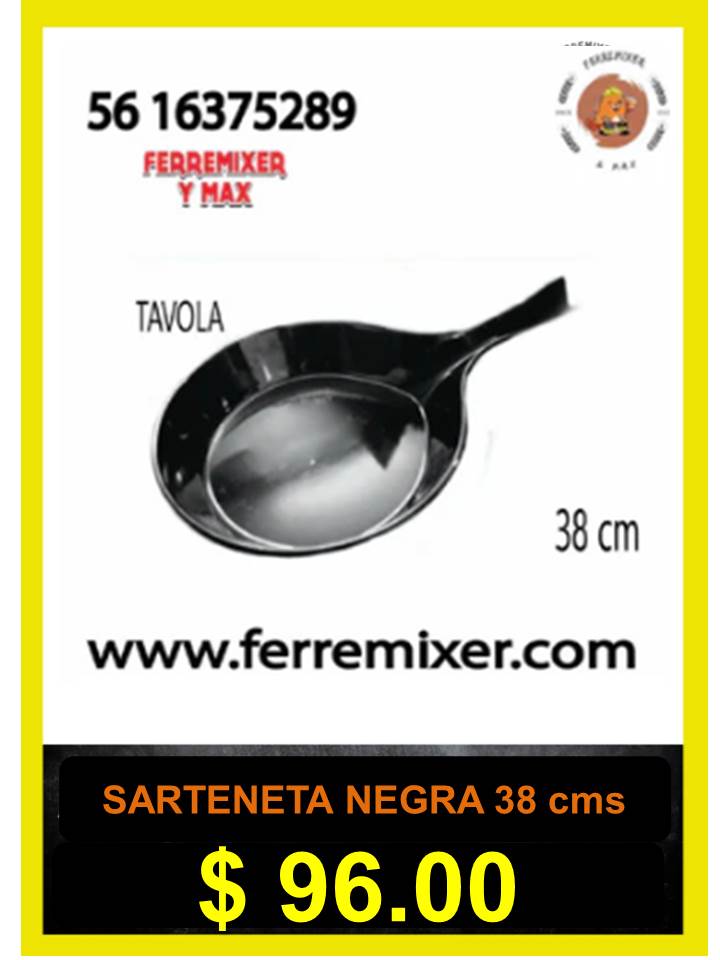 COCINA SARTENETA DE 38 CM MELAMINA NEGRA