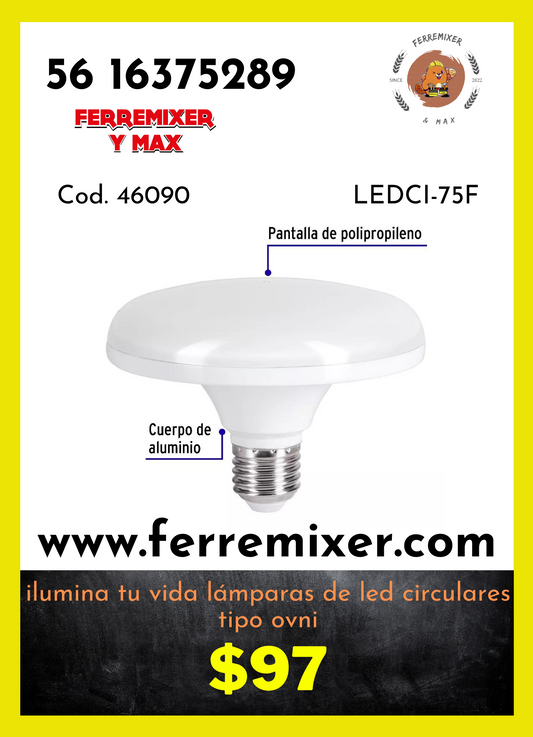 Ilumina tu vida lámparas de led circulares tipo ovni
