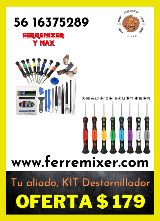 Tu aliado, KIT Destornillador  | Tiempo de entrega: 1 día hábil