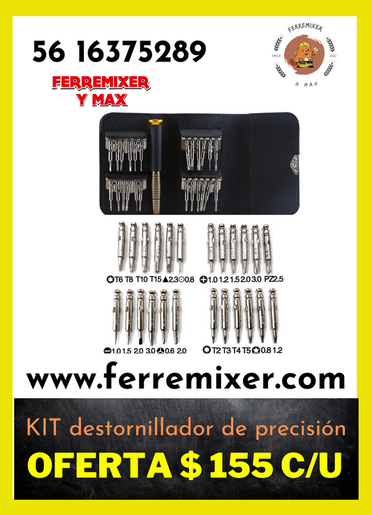 tu aliado, KIT DESTORNILLADOR DE PRECISIÓN   | Tiempo de entrega: 1 día hábil