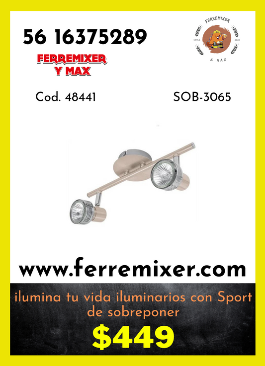 Ilumina tu vida iluminarios con Sport de sobreponer