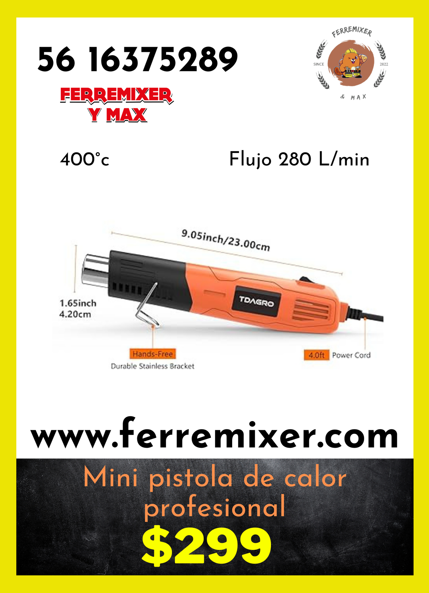 excelente Mini pistola de calor profesional  | Tiempo de entrega: 1 día hábil