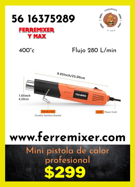 excelente Mini pistola de calor profesional  | Tiempo de entrega: 1 día hábil