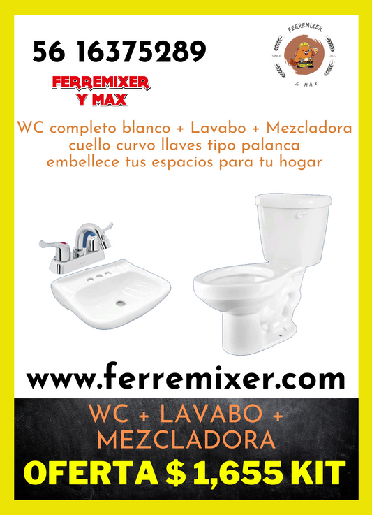 WC + Lavabo + Mezcladora