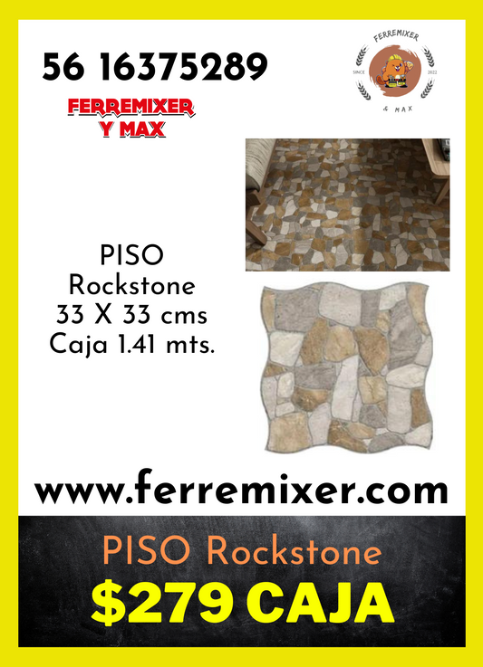 a embellecer tu sueño, PISO ROCKSTONE  CAJA 1.41mts