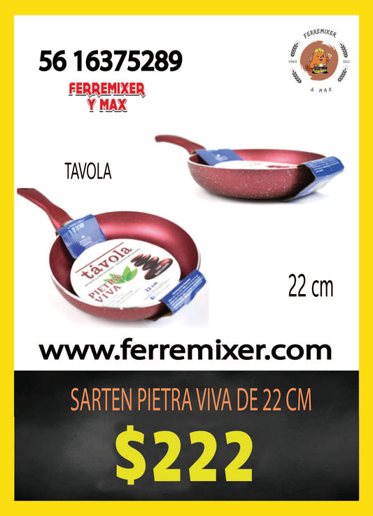 COCINA SARTEN PIETRA VIVA DE 22 cm