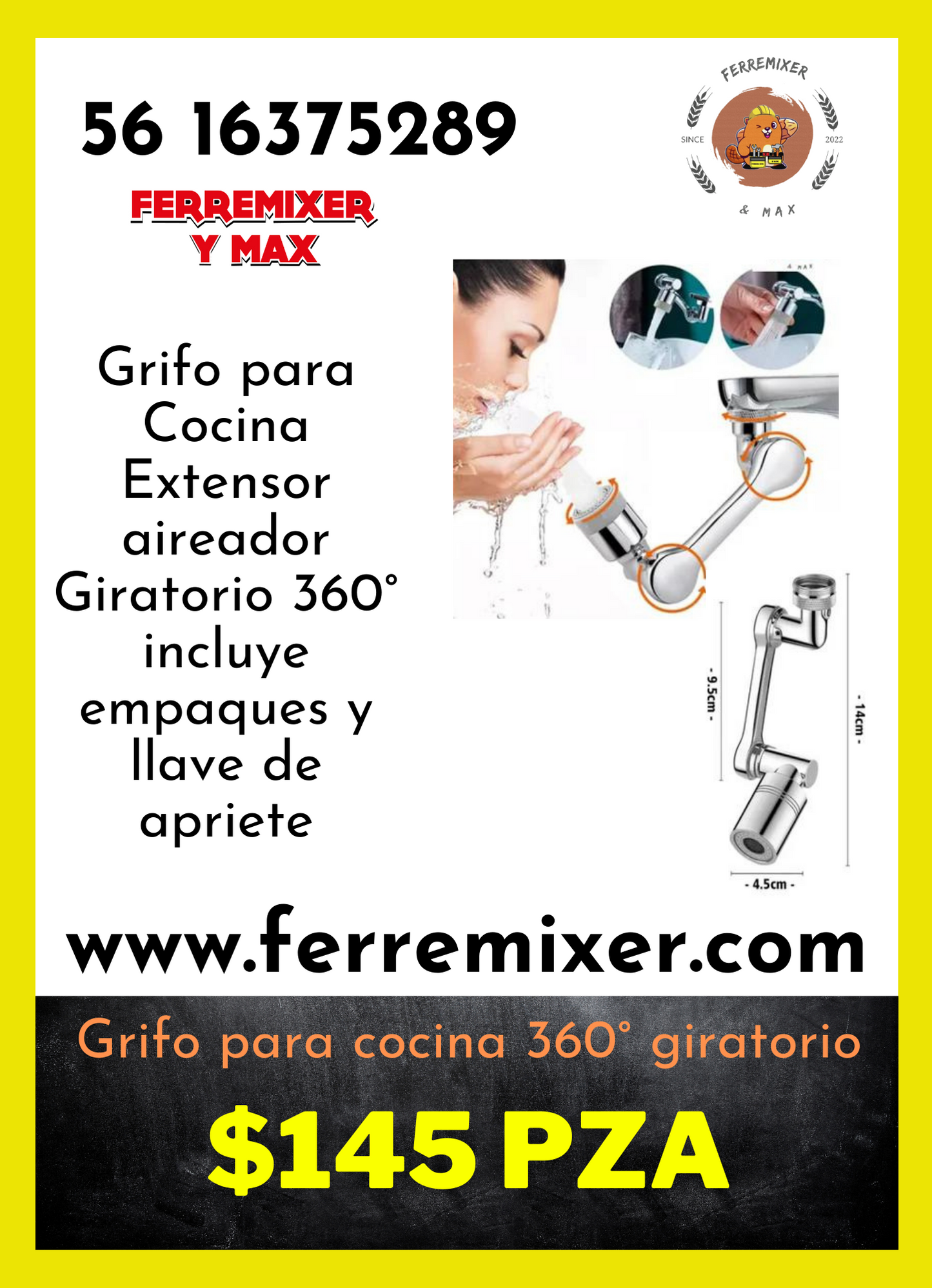Cocina, GRIFO Giratorio 360°