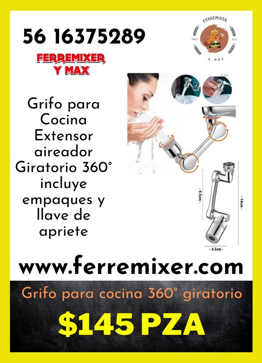 Cocina, GRIFO Giratorio 360°