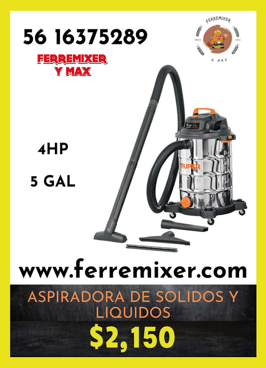 Aspiradora industrial Truper 19L 101523 tiempo de entrega: 2 días hábiles