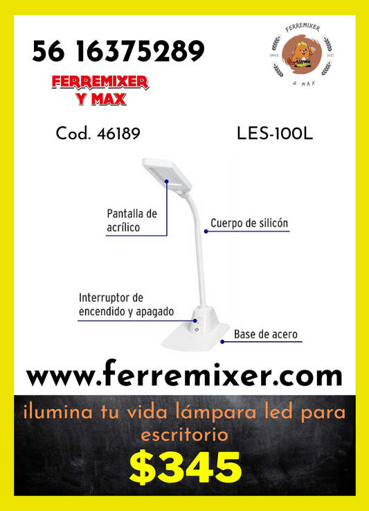 Ilumina tu vida lámpara de led para escritorio.