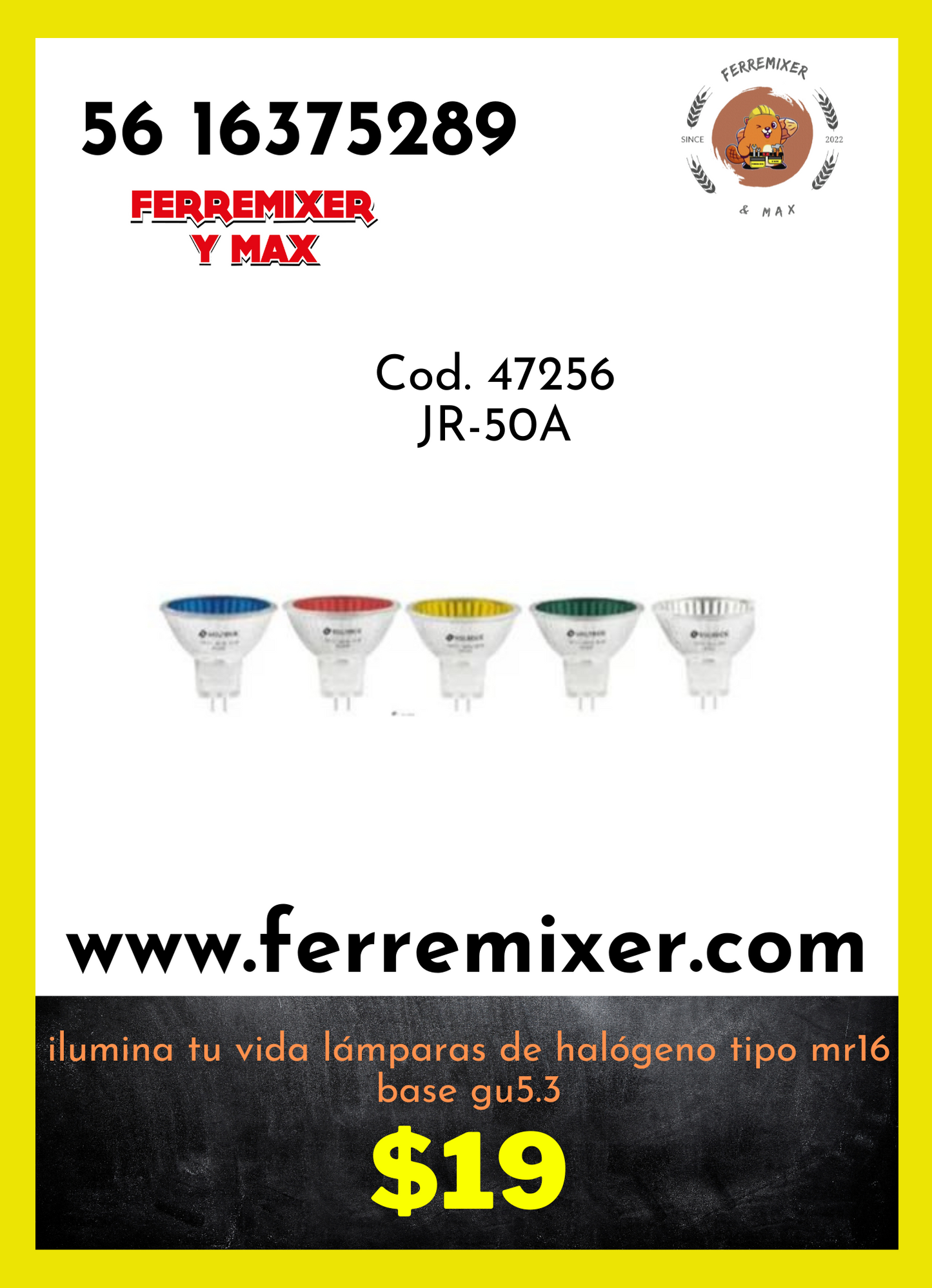 Ilumina tu vida lámparas de halógeno tipo Mr 16 base gu 5.3