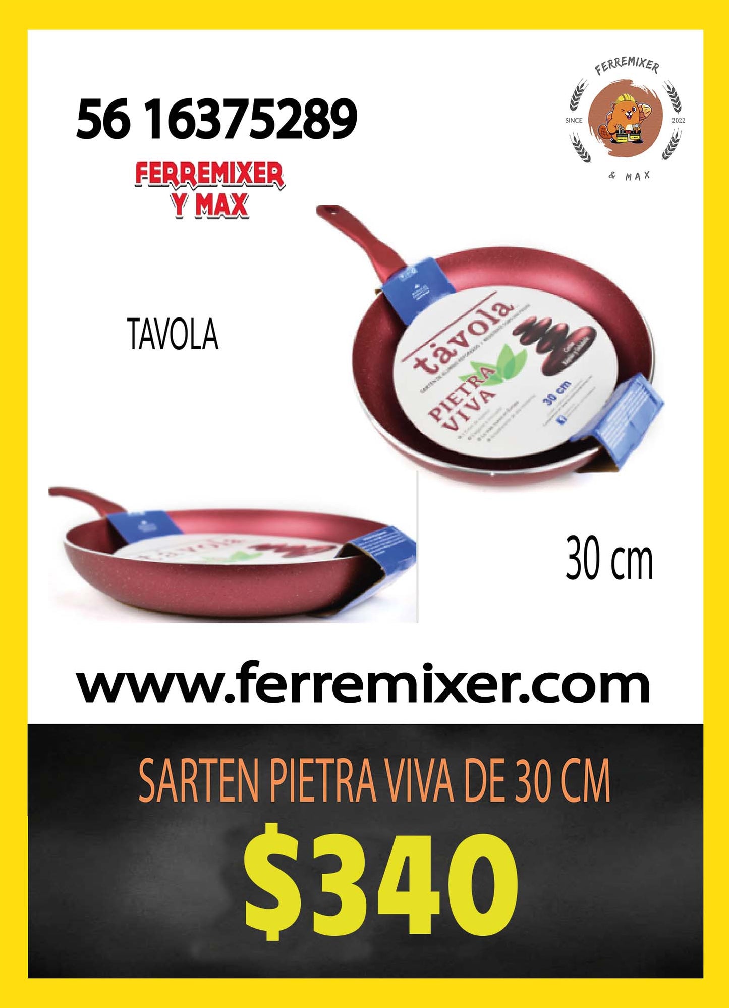 COCINA SARTEN PIETRA VIVA DE 30 cm
