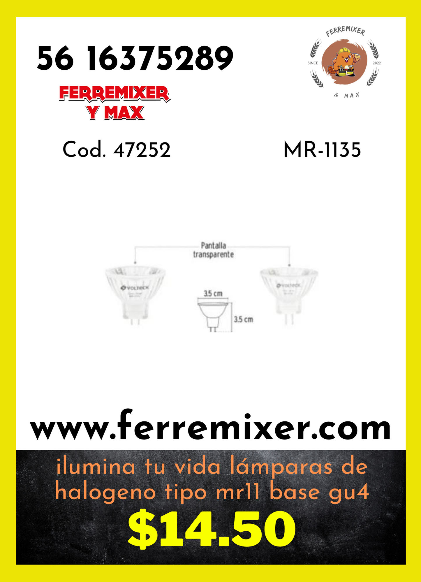 Ilumina tu vida lámparas de halógeno tipo mr11 base gu4