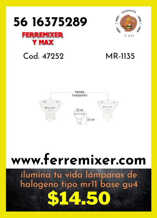 Ilumina tu vida lámparas de halógeno tipo mr11 base gu4