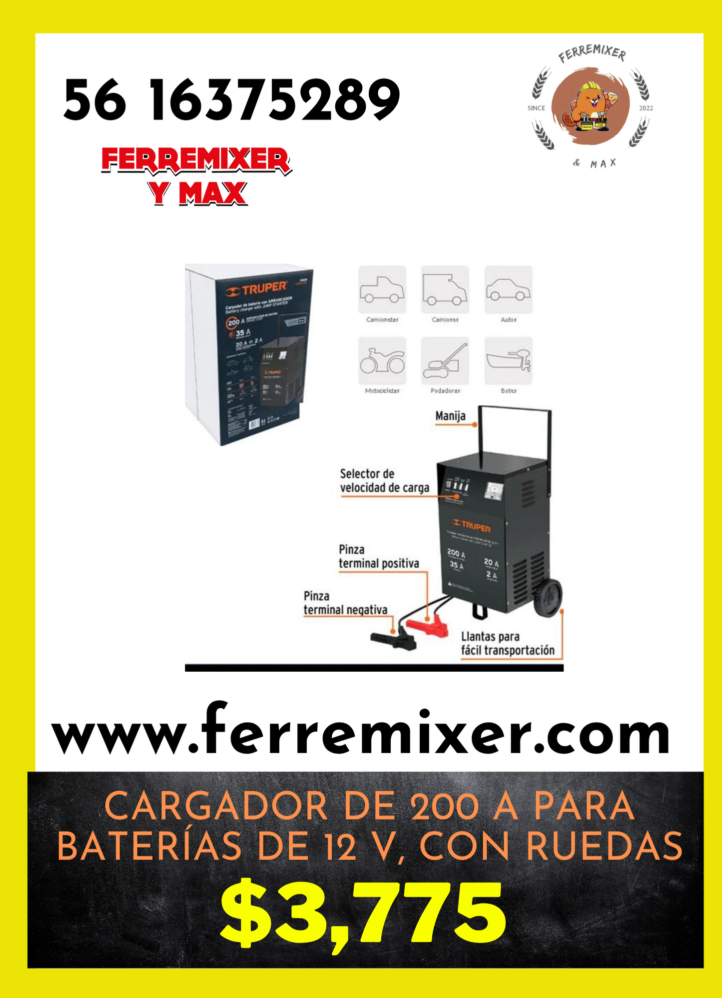 CARGADOR AUTOMÁTICO DE BATERIA 12v AUTOS, MOTOS Y CAMIONETAS