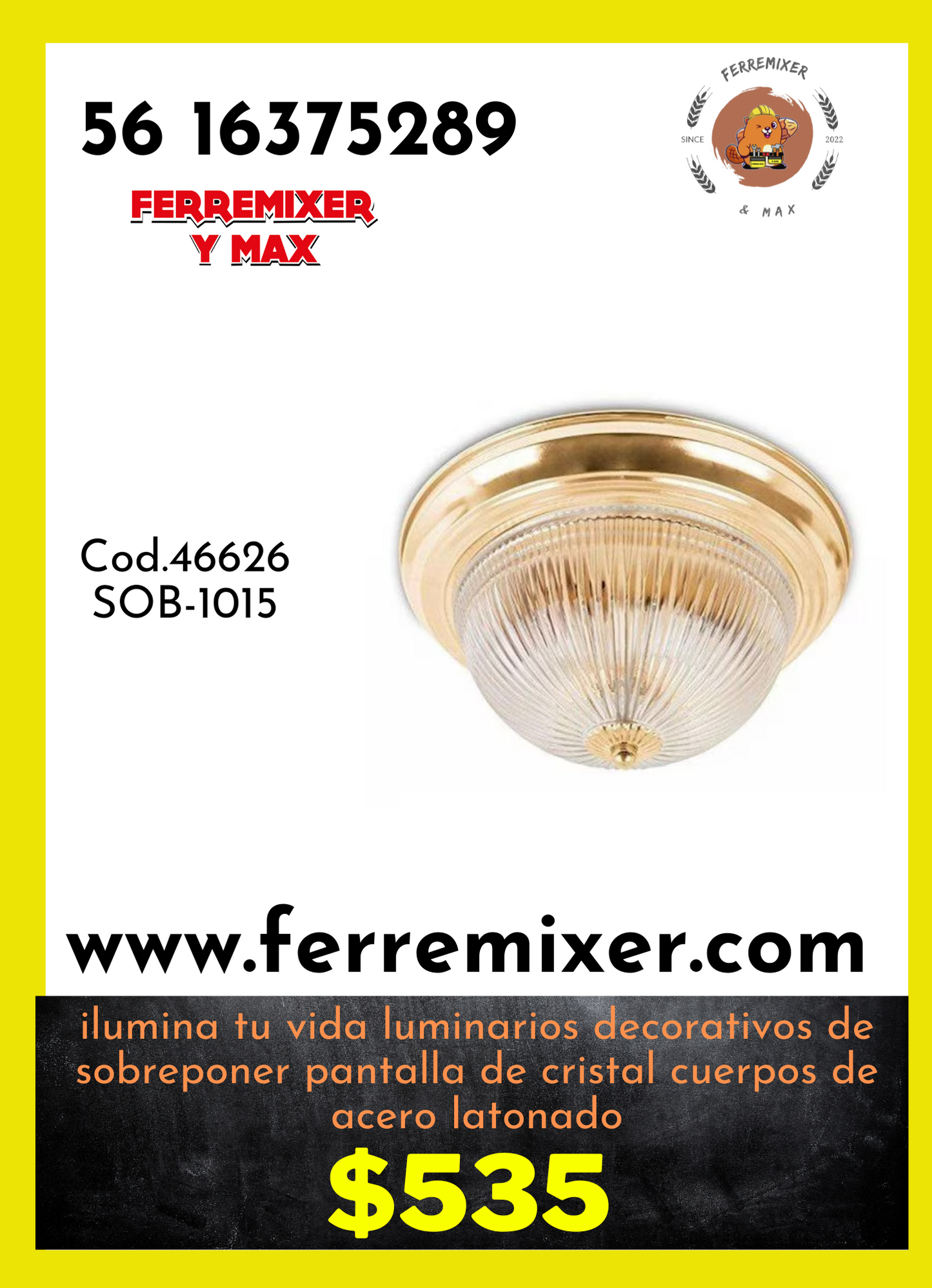 Ilumina tu vida luminarios decorativos de sobreponer pantalla de cristal cuerpos de acero latonado
