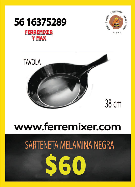 COCINA SARTENETA DE 38 CM MELAMINA NEGRA
