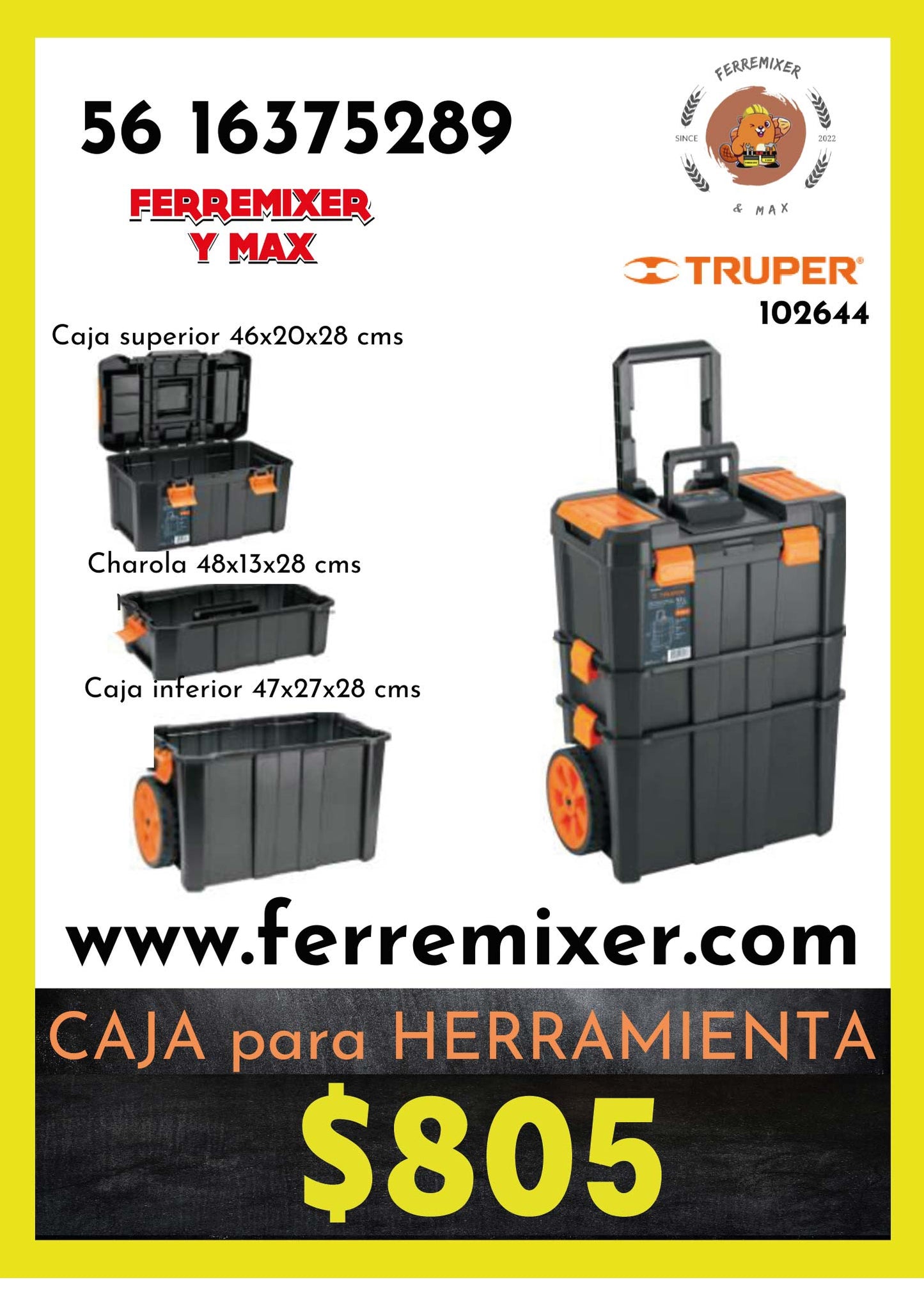 CAJA para almacenar HERRAMIENTAS  profesional TRUPER