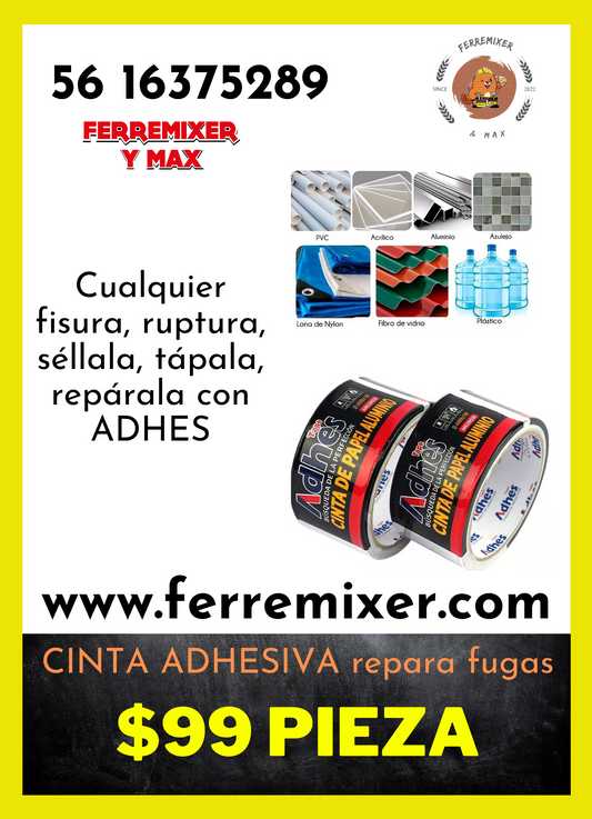 CINTA ADHESIVA repara y sella fugas con Efectividad