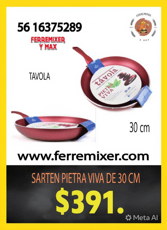 COCINA SARTEN PIETRA VIVA DE 30 cm