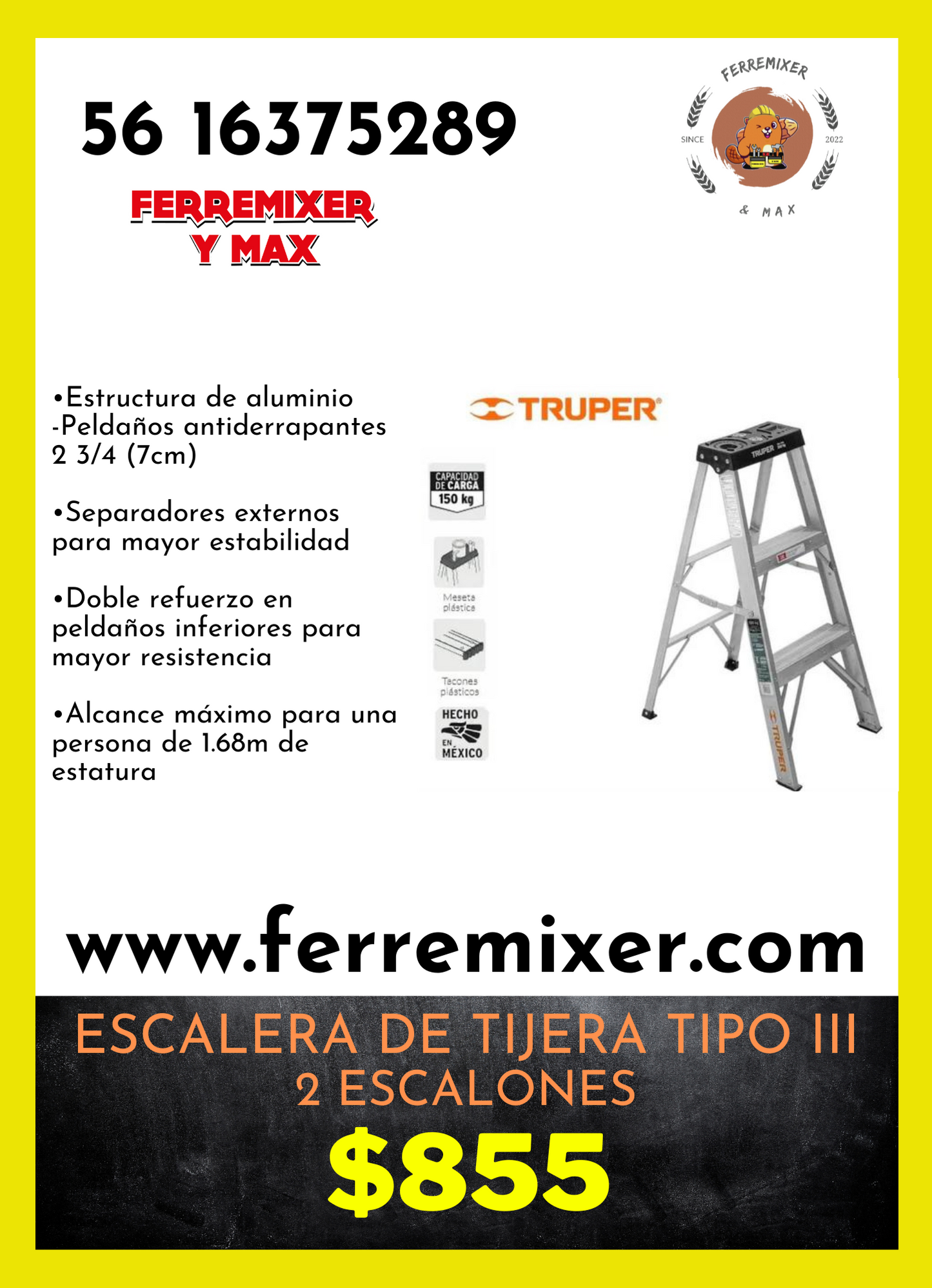 Escalera tipo Tijera   | Tiempo de entrega: 1 día hábil