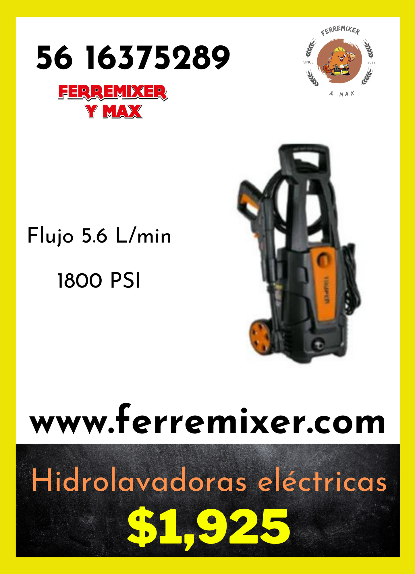 Hidrolavadoras eléctricas  | Tiempo de entrega: 1 día hábil