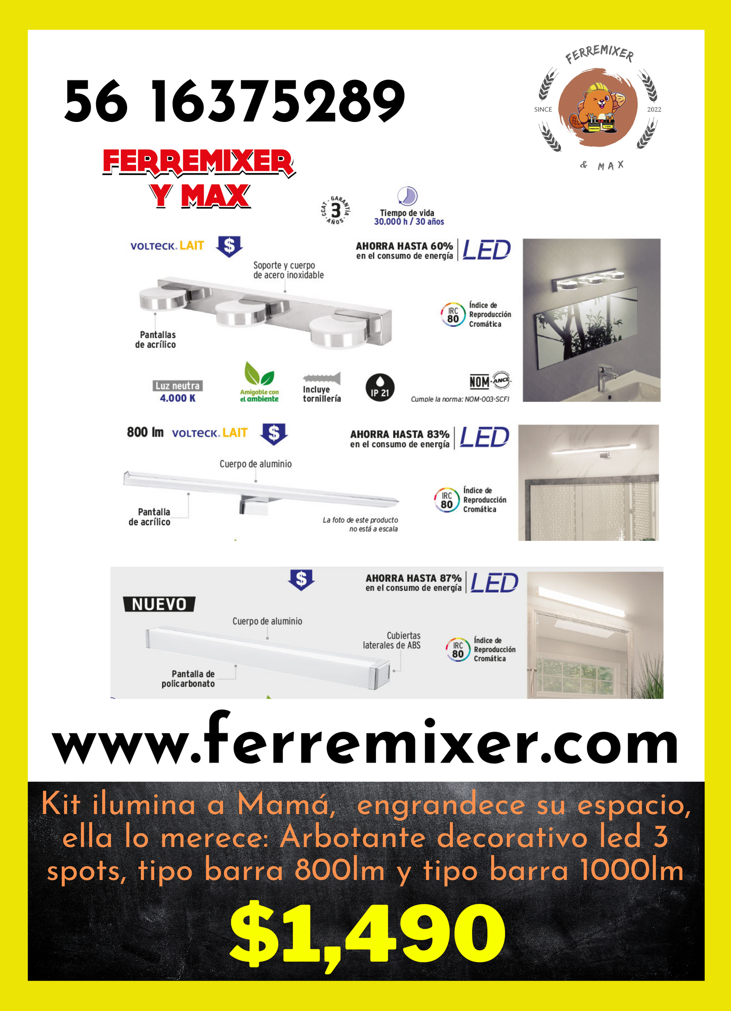 Iluminación Kit, lámpara led decoración.