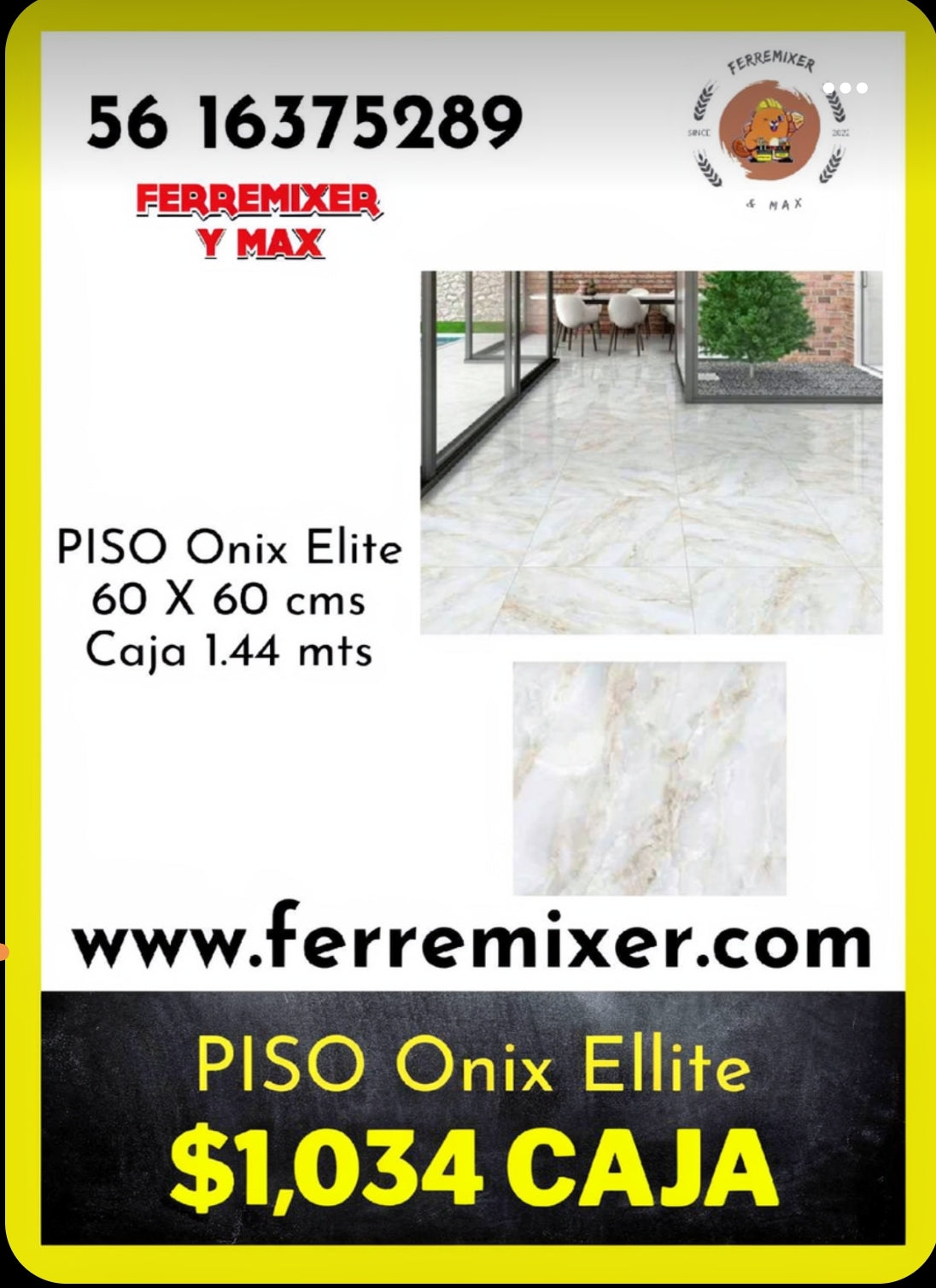 a embellecer tu sueño PISO ONIX ELITE   CAJA 1.44mts