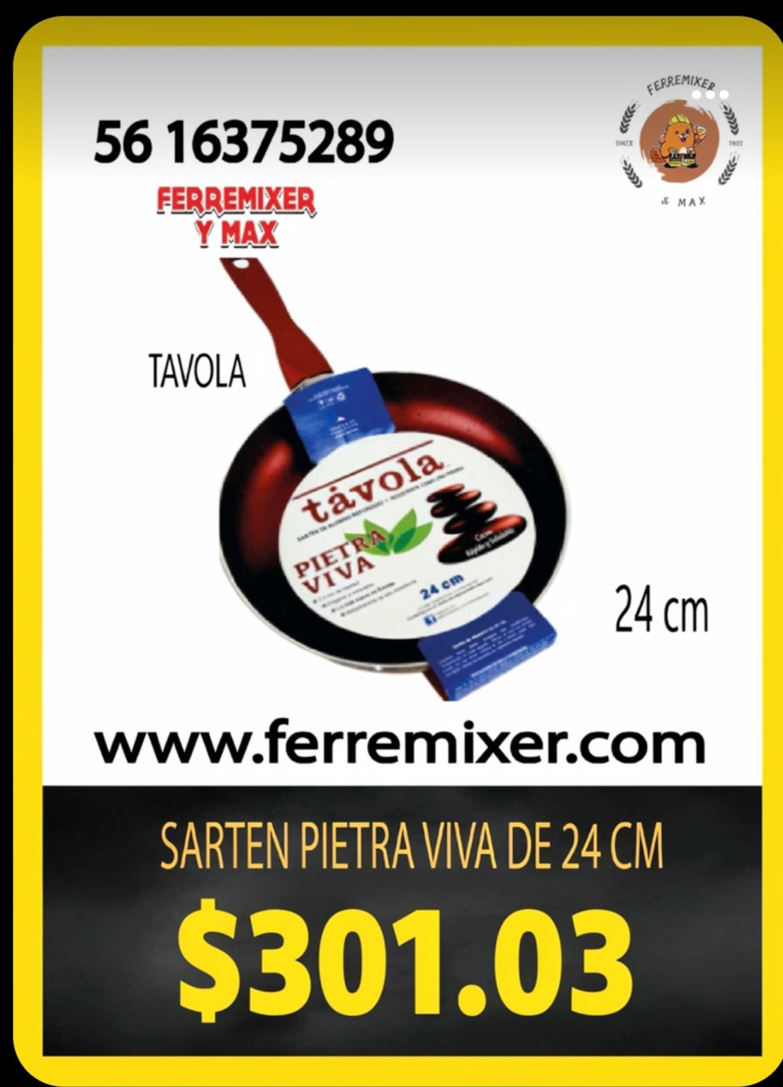 COCINA SARTEN PIETRA VIVA DE 24 cm