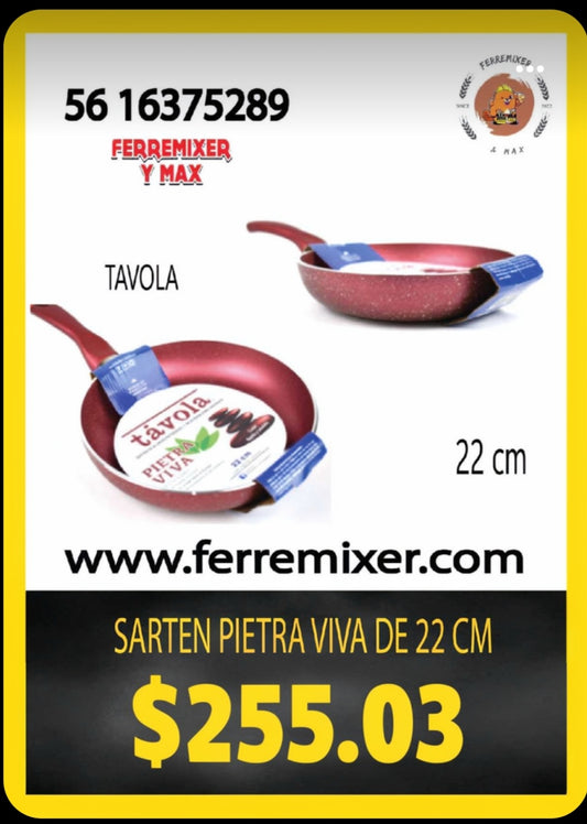 COCINA SARTEN PIETRA VIVA DE 22 cm